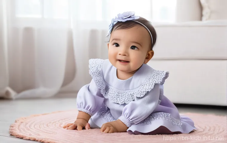 알로앤루와 카터스 소재 비교 - **Prompt for Allo & Lugh (Special Occasion Elegance):**
    "A joyful toddler, approximately 1-year-...