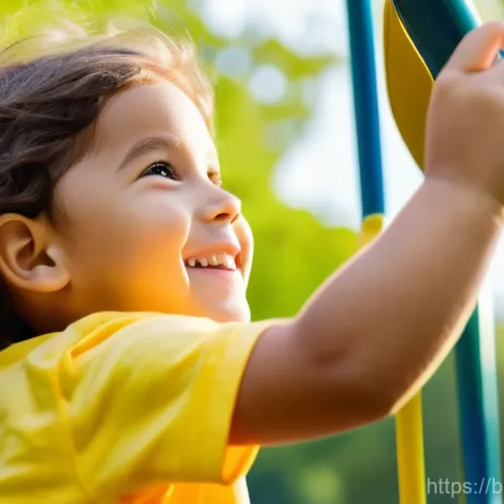 아동용 스마트워치 브랜드 - A joyful 8-year-old child, appropriately dressed in a bright yellow t-shirt and blue shorts, is play...