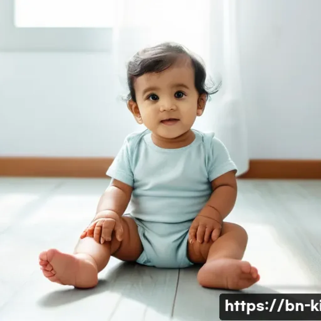 키즈용 샌들 브랜드 비교 - **Prompt:** A cheerful Bengali toddler, approximately 2-3 years old, with soft, delicate feet, sitti...